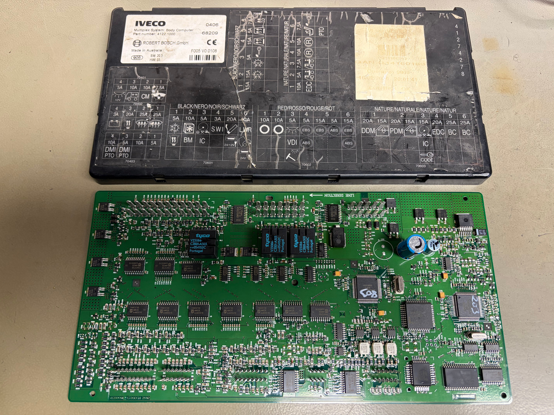 jednotka ovládání Iveco